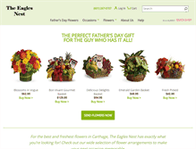 Tablet Screenshot of eaglesnestflorist.com